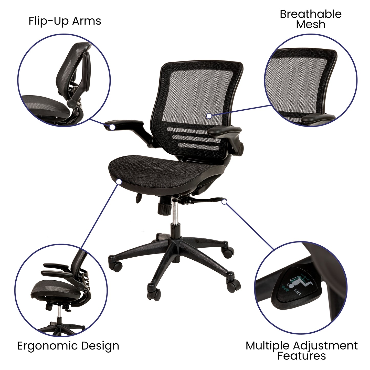 Mid-Back Mesh Office Chair