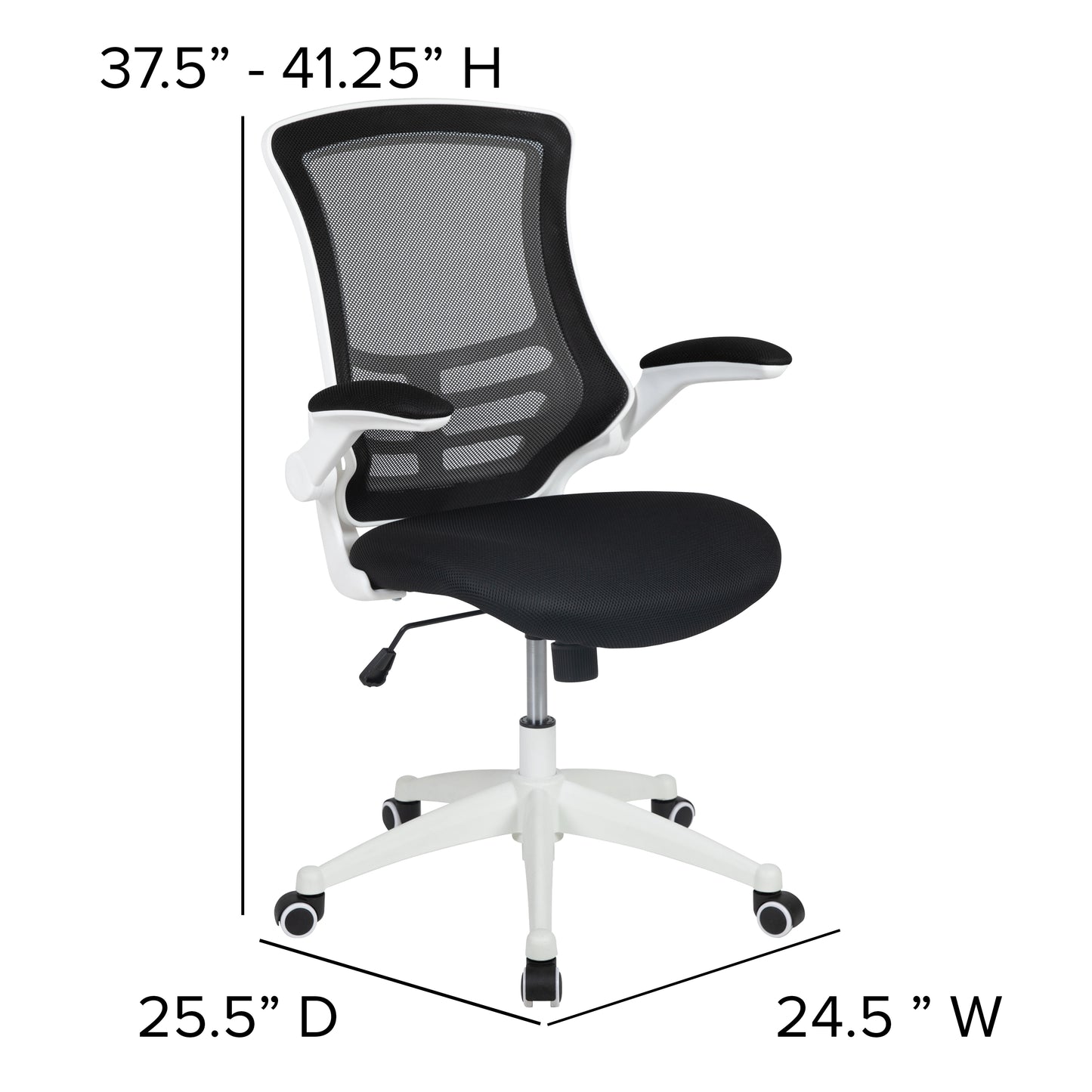 Mesh Ergonomic White and Black Chair