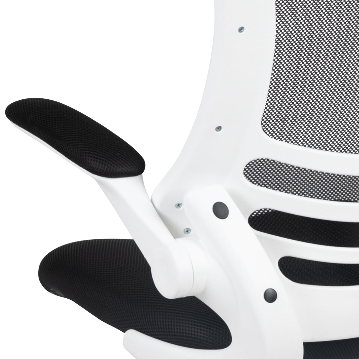 Mesh Ergonomic White and Black Chair