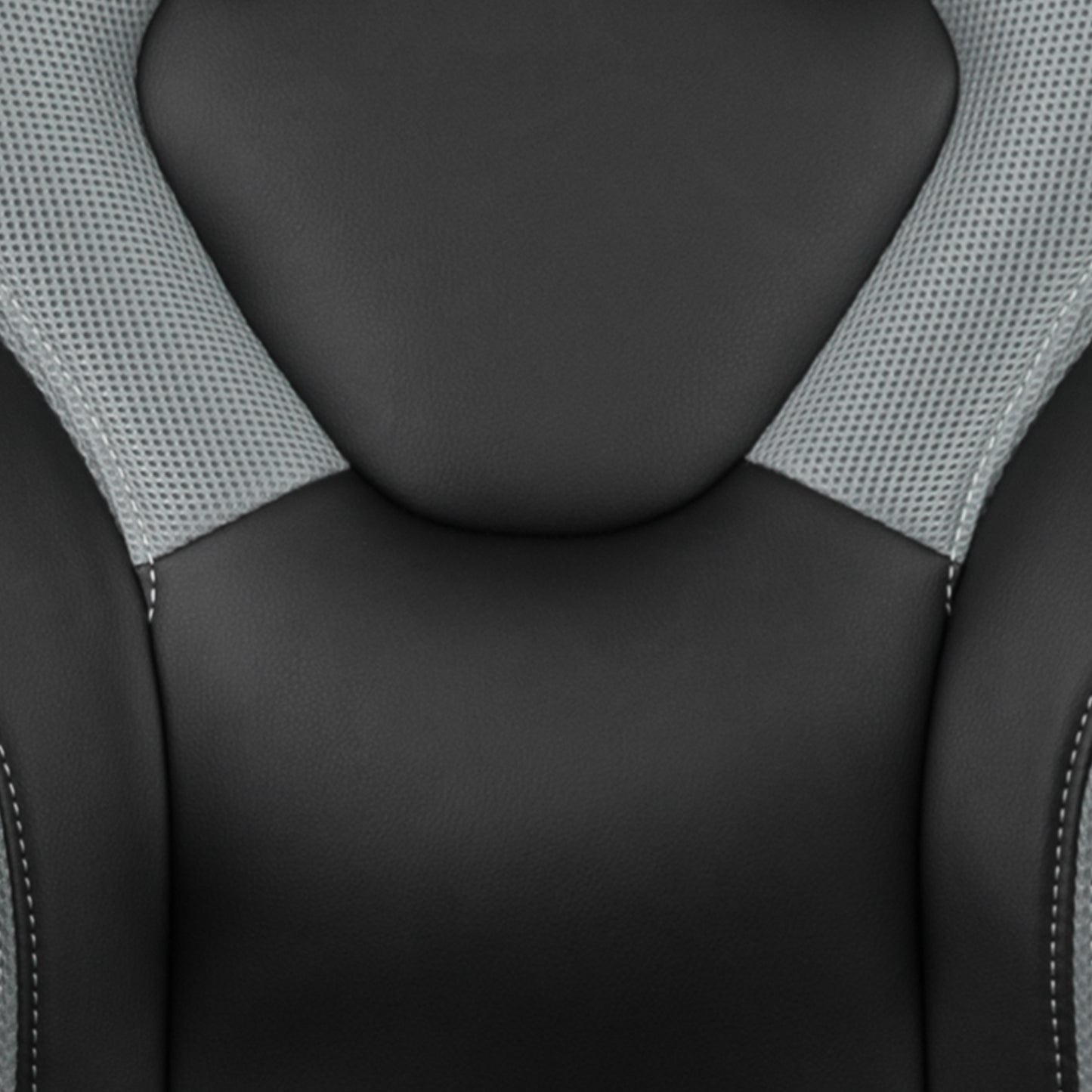 Gaming Desk with Grey Racing Chair Bundle