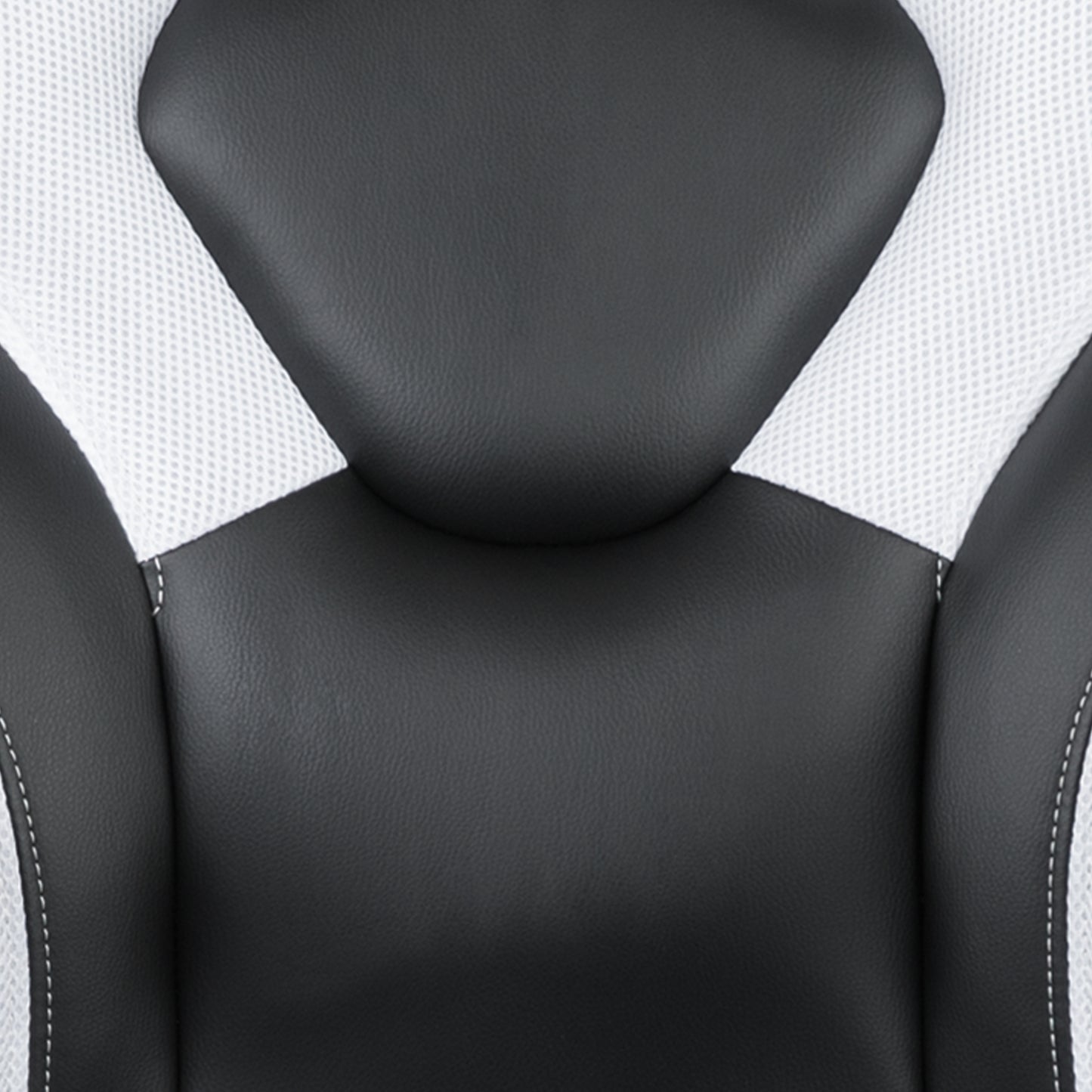 Gaming Desk and White Racing Chair Bundle