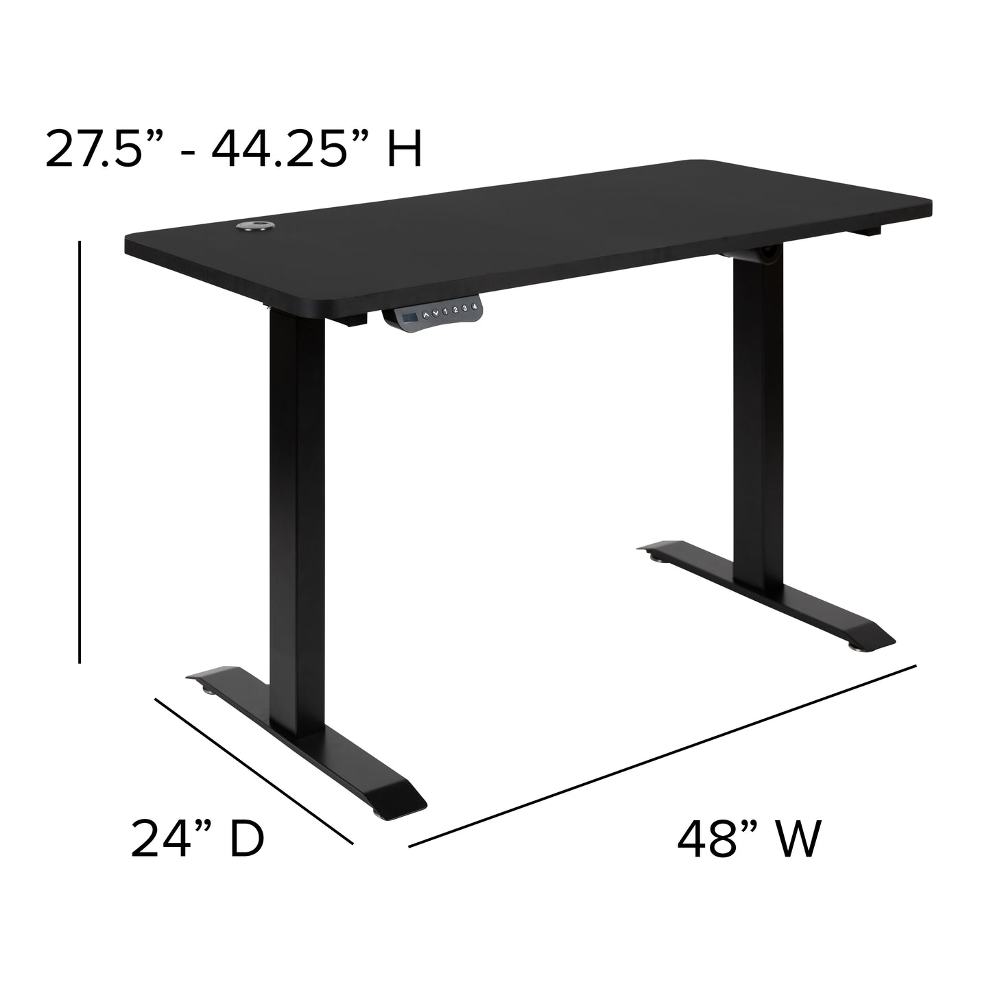 Electric Desk with Office Chair