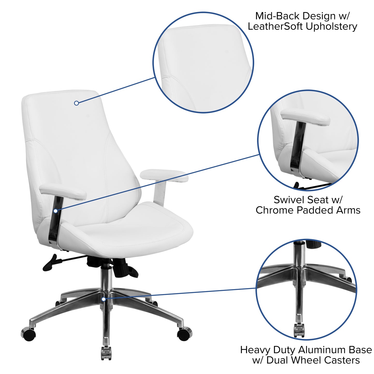 Upholstered Executive Office Chair