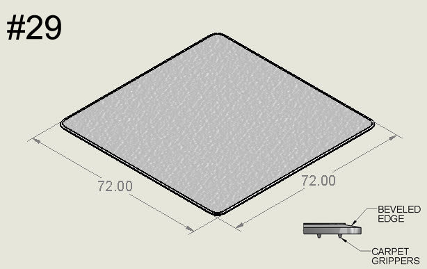 72" x 72"