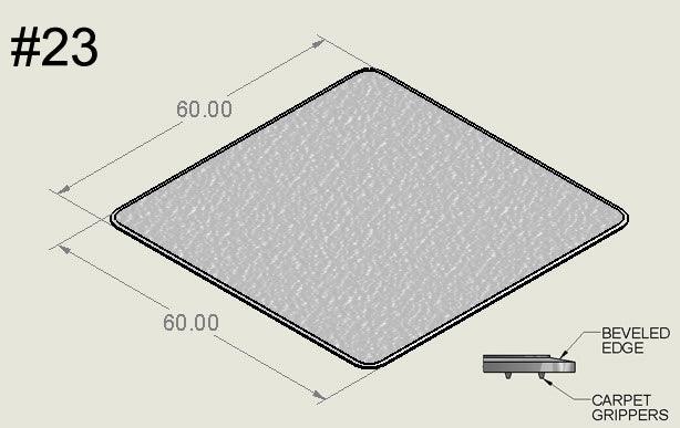 60" x 60" - Bison Mat
