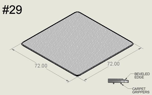 72" x 72" - Bison Mat