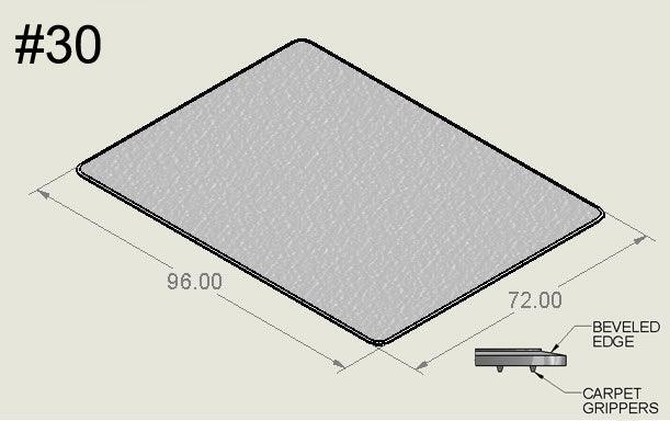 72" x 96" - Bison Mat