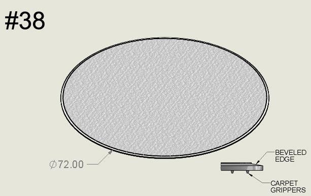 72" Diameter - Bison Mat
