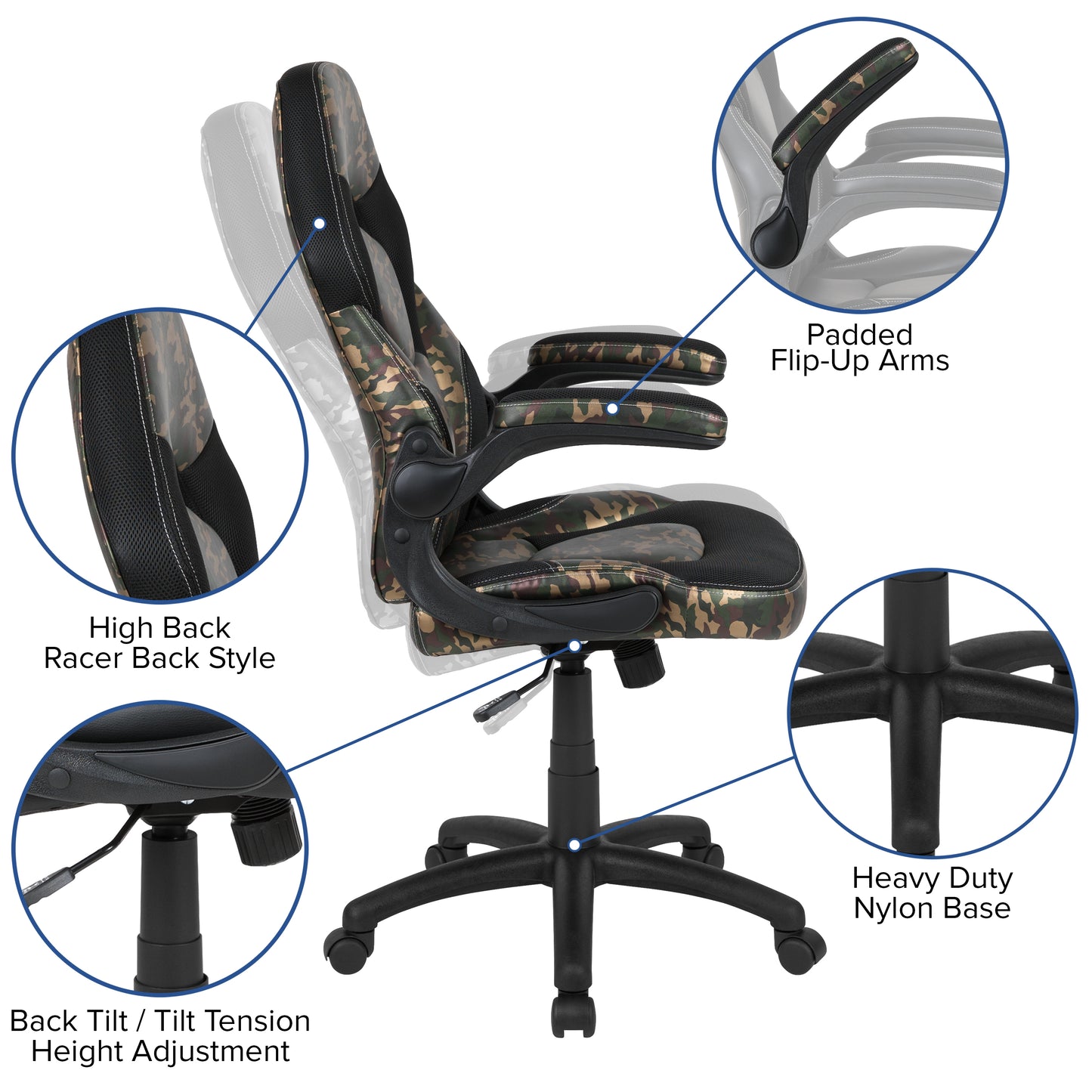 Gaming Chair - Camouflage