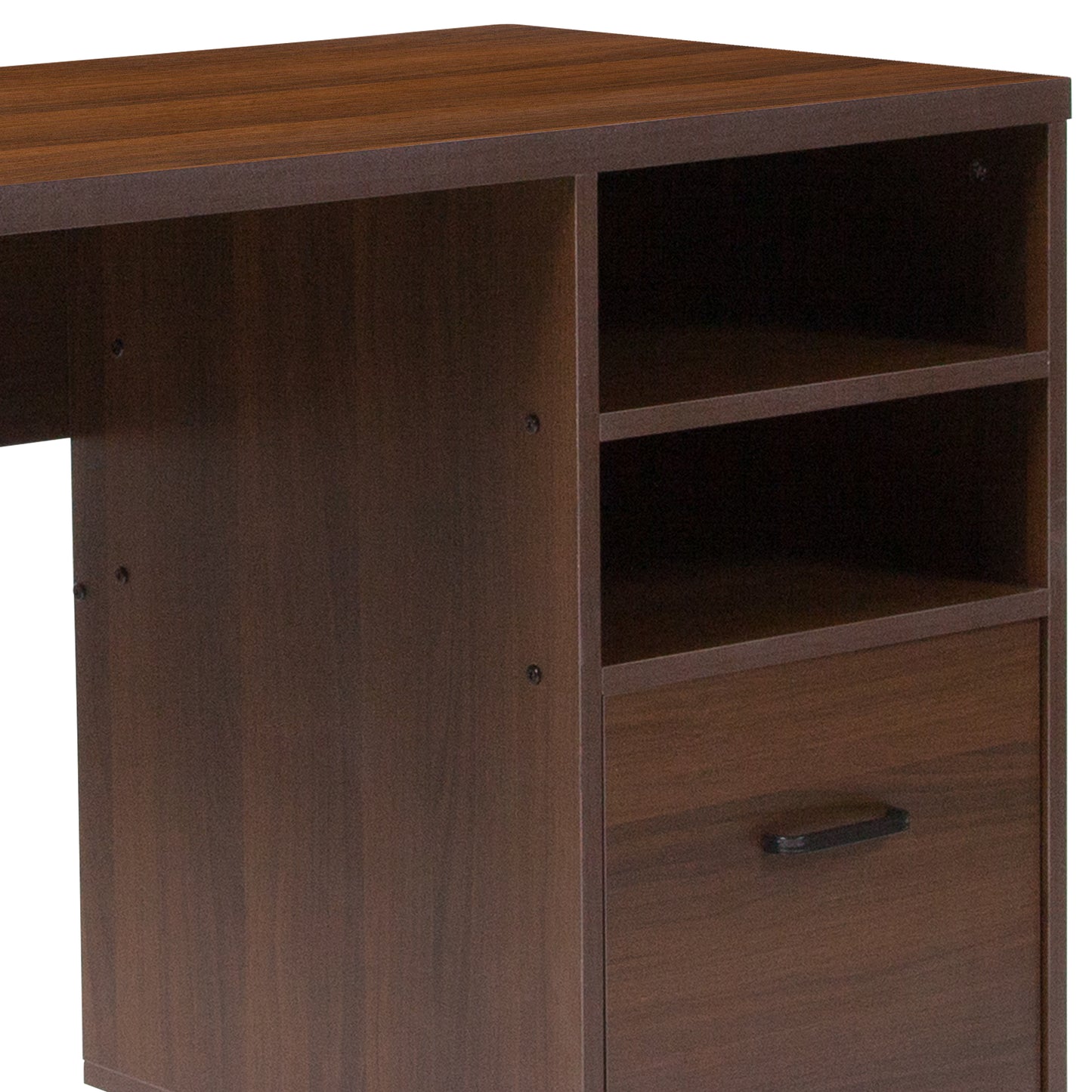 Rustic Wood Computer Desk