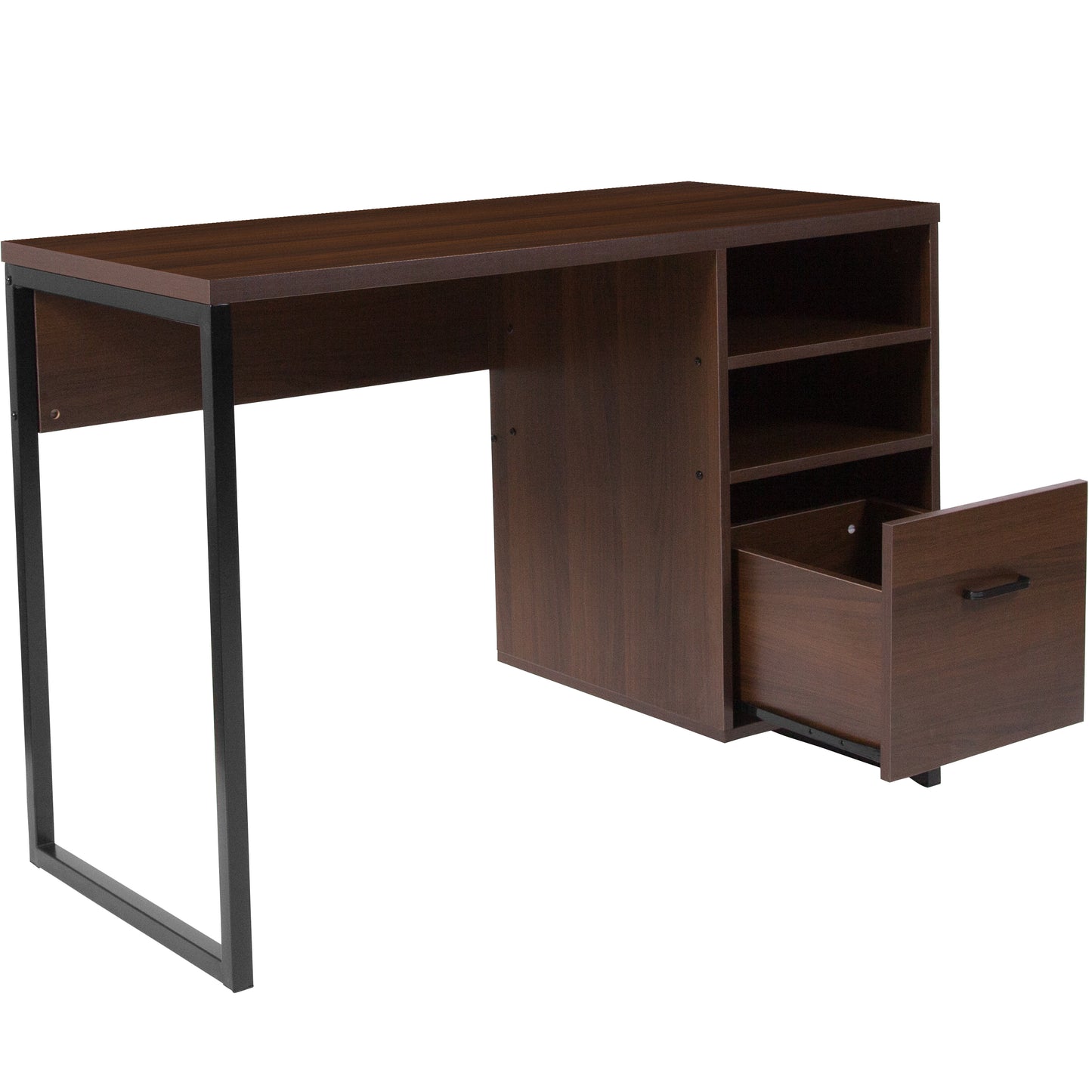 Rustic Wood Computer Desk