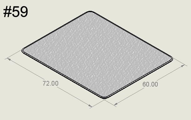 60" x 72" - Bison Mat