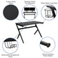 Gaming Desk with Blue Racing Chair Bundle