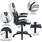 Gaming Desk and White Racing Chair Bundle