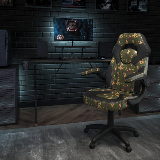 Optis Gaming Desk with Camouflage Chair