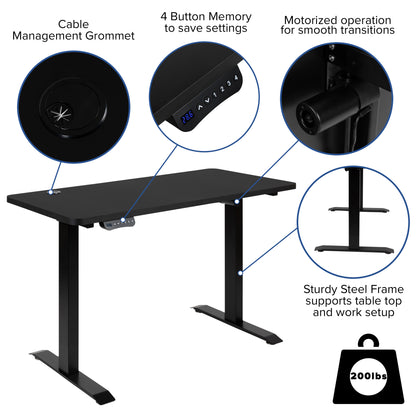 Electric Desk with Office Chair