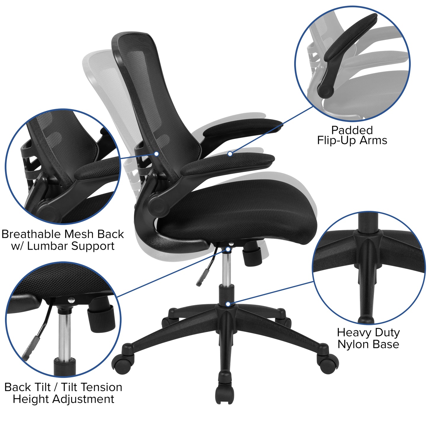 Electric Desk with Office Chair