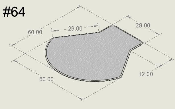 60" x 60" with 12" x 28" Lip - Bison Mat