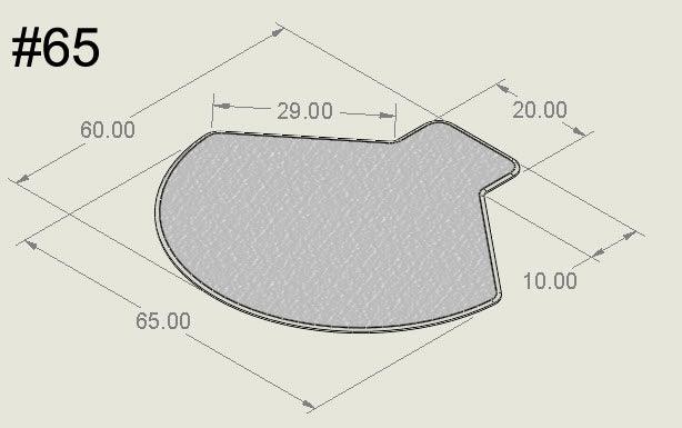 60" x 65" with 10" x 20" Lip - Bison Mat