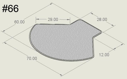 60" x 72" with 12" x 28" Lip - Bison Mat